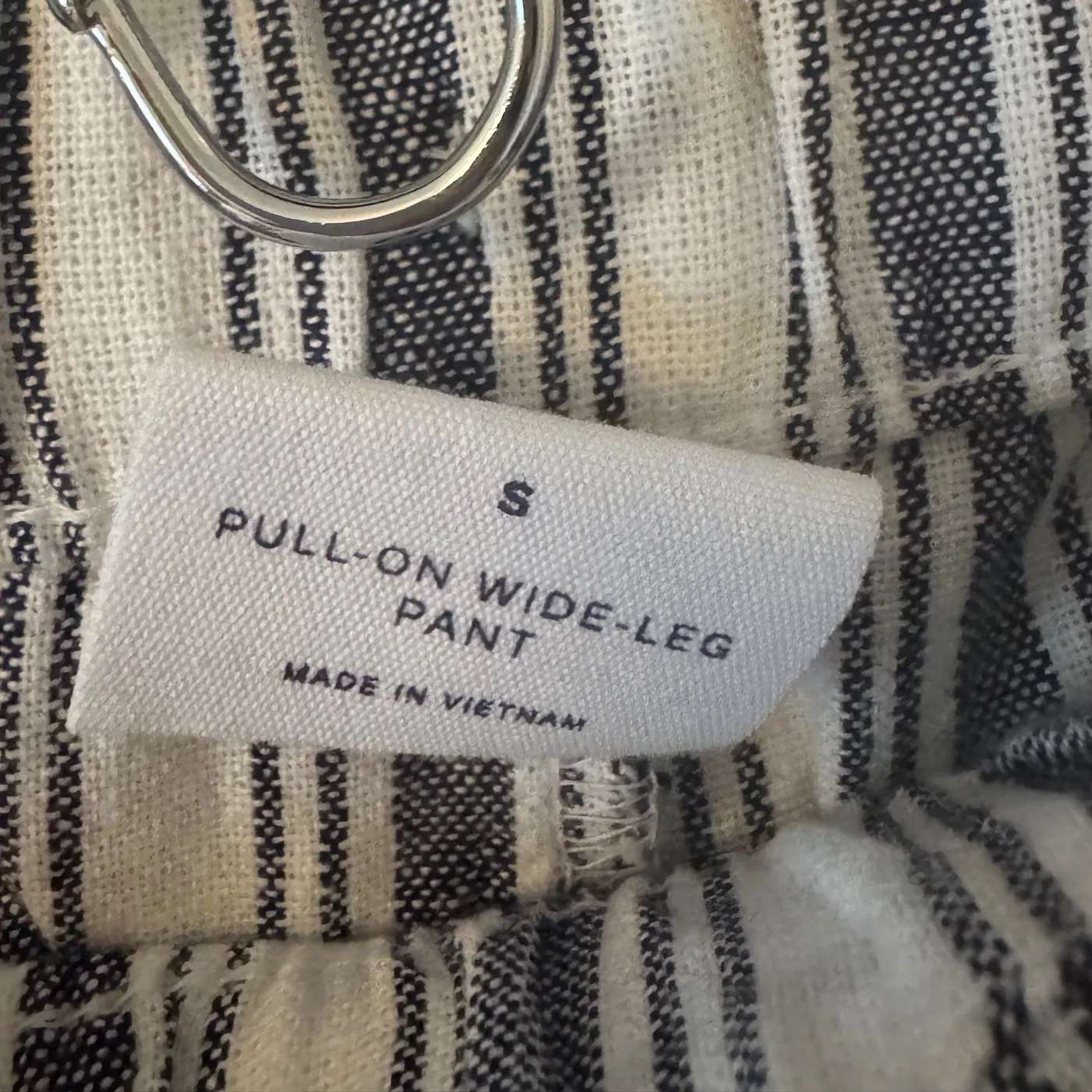 GAP sz S Women Wide Leg Relaxed Pull On Linen Blend Pants Boho Beachy Laggenlook - Image 15