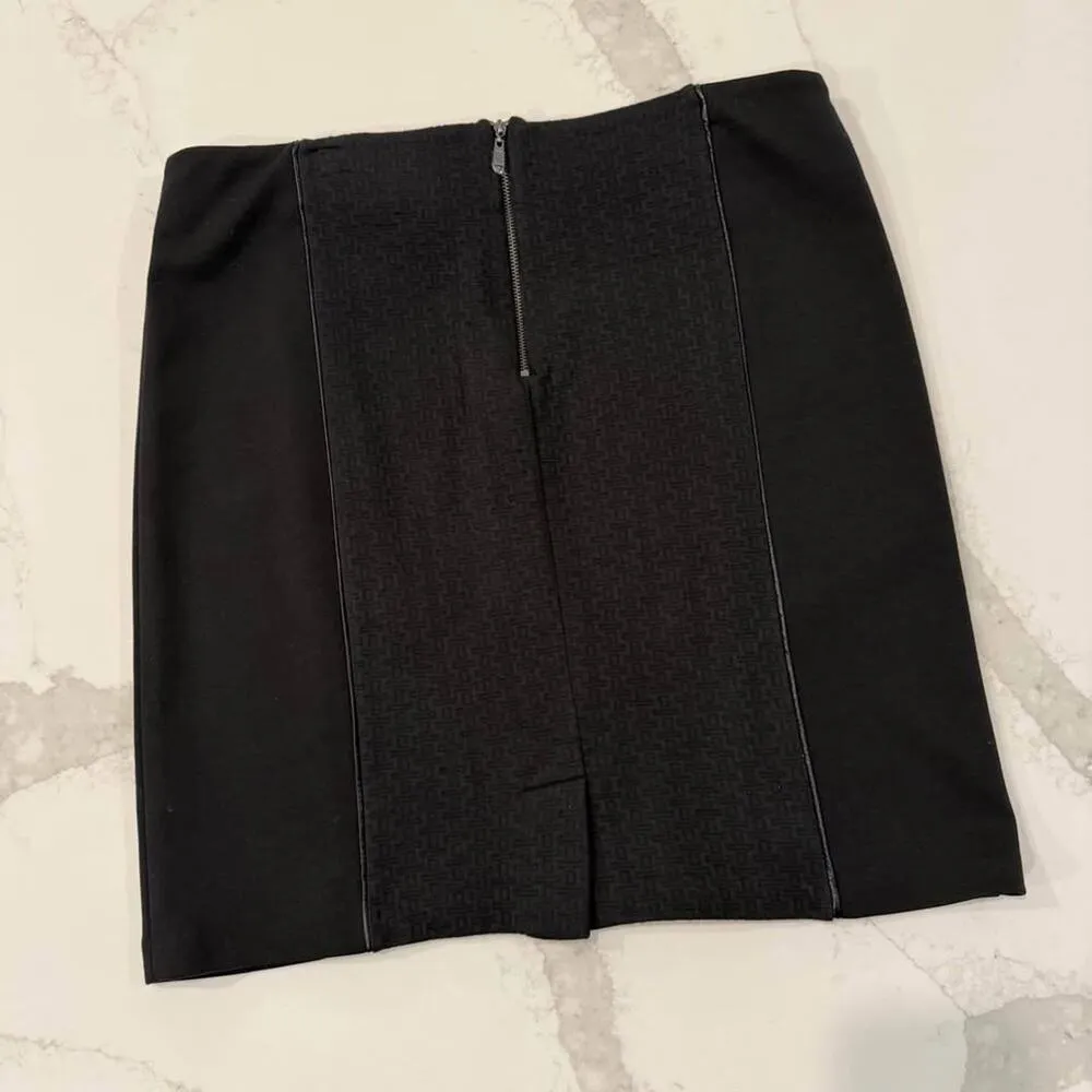 Laundry by Shelli Segal Quilted Texture Pencil Skirt Womens Size 12 Black Career - Image 5