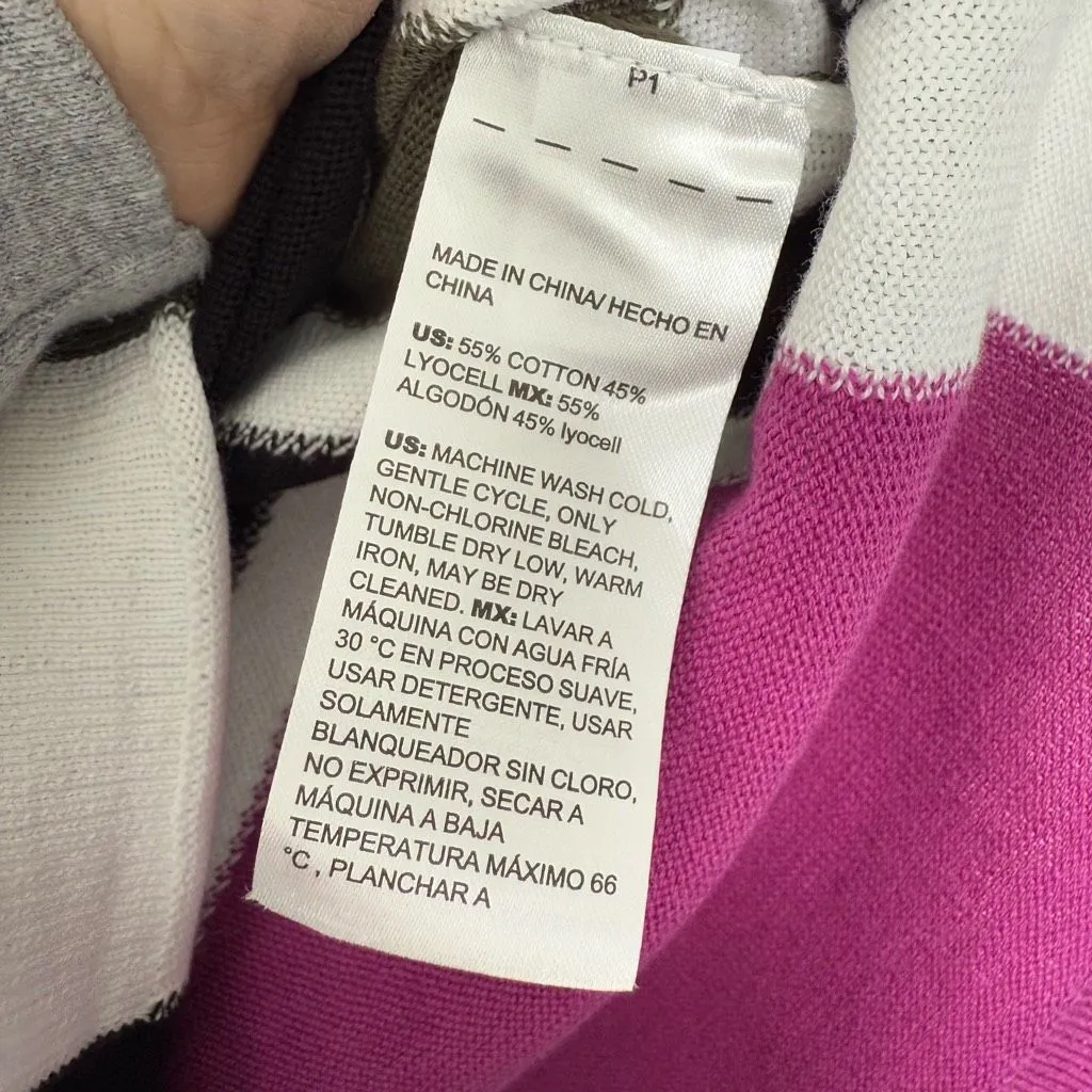 Chico’s Women’s 0 Patterned Short Sleeve Top Sweater - Image 3