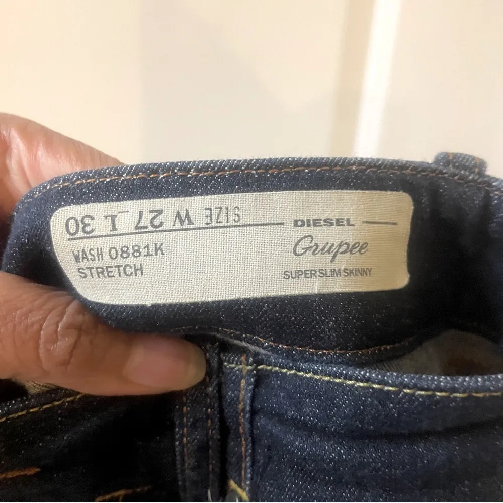 Diesel Rare Grupee Super Slim Skinny Low Waist (2012) - Gold Label - Women 27/30 - Image 9