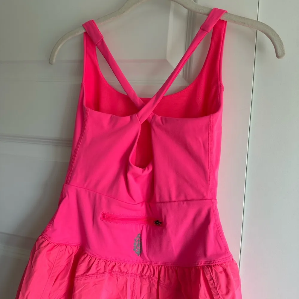 Free People FP Movement Righteous Runsie Romper Hot Pink Size NWOT - Image 10