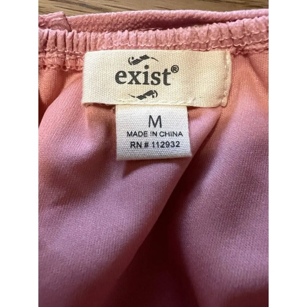 Exist Tank Tunic Top Sleeveless Size Medium Pink Aztec Lightweight Preppy Modern - Image 8