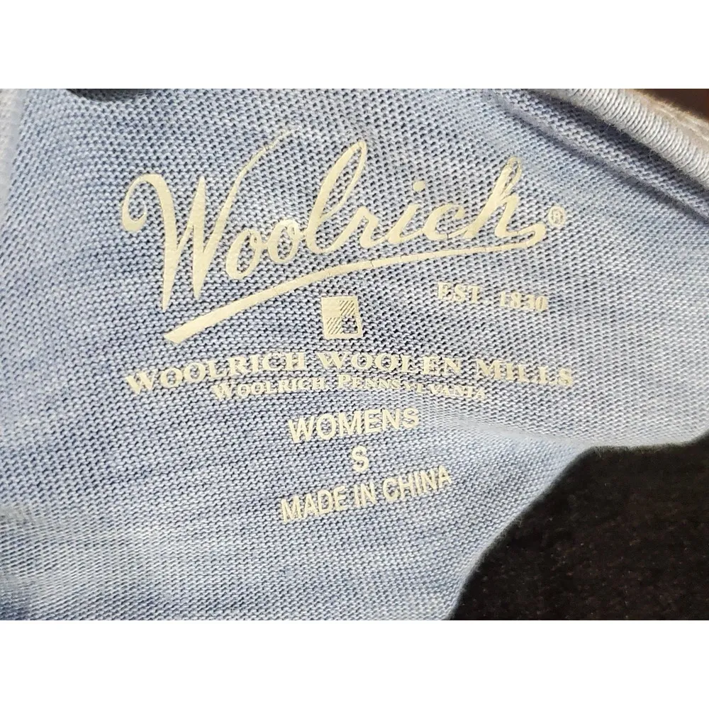 Woolrich Womens Blue 100% Cotton Sleeveless Round Neck Knee Length Dress Small - Image 9