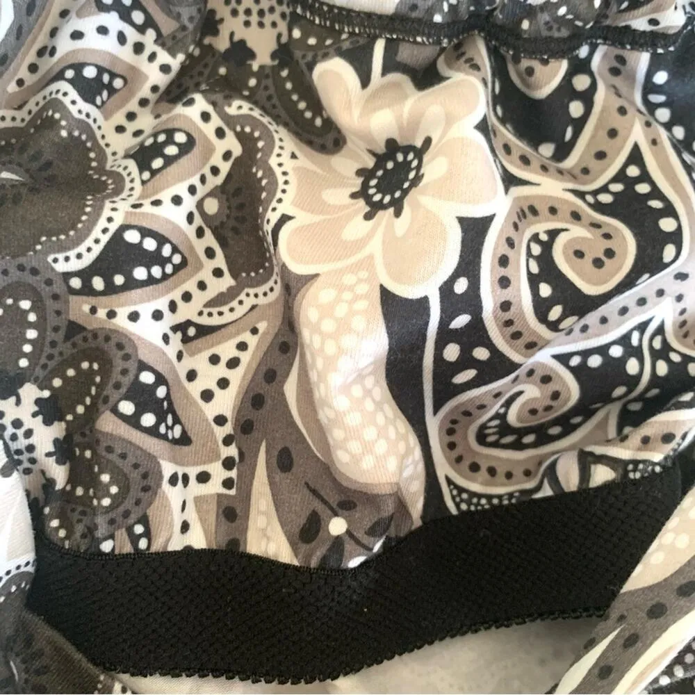 PrAna Quinn Black & Tan Floral Paisley Sundress Built in Bra - Image 8