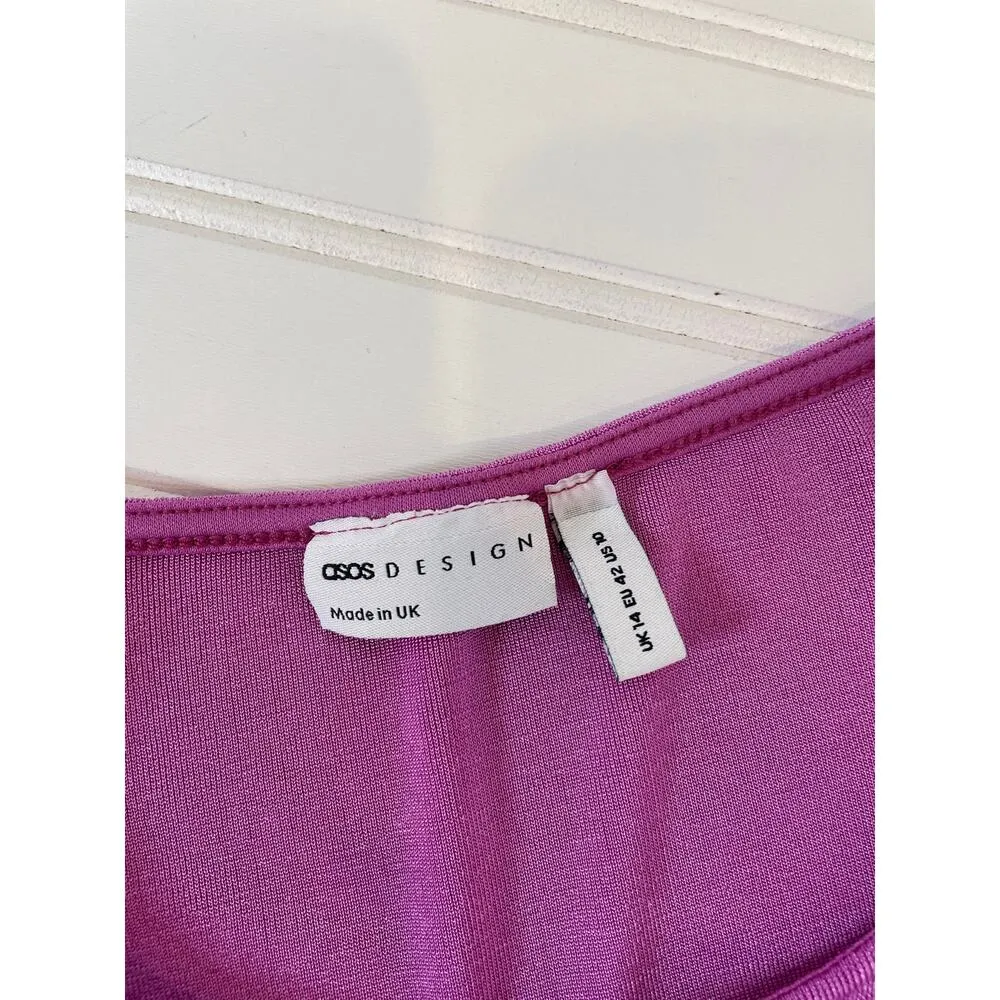 ASOS & URBAN OUTFITTERS Pink Cut Out Crop Top and Button Jean Skort Bundle Sz 10 - Image 6