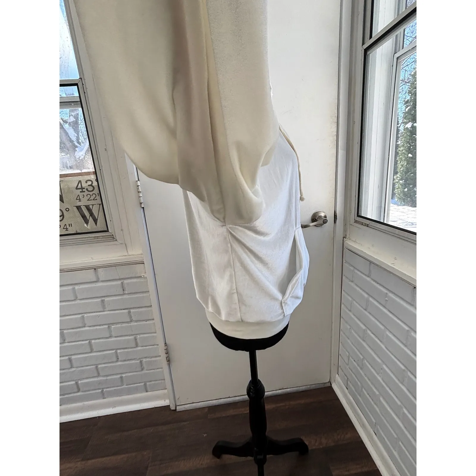 Aviator Nation Classic Velvet Relaxed Zip Hoodie Small Rainbow Athleisure velour - Image 6