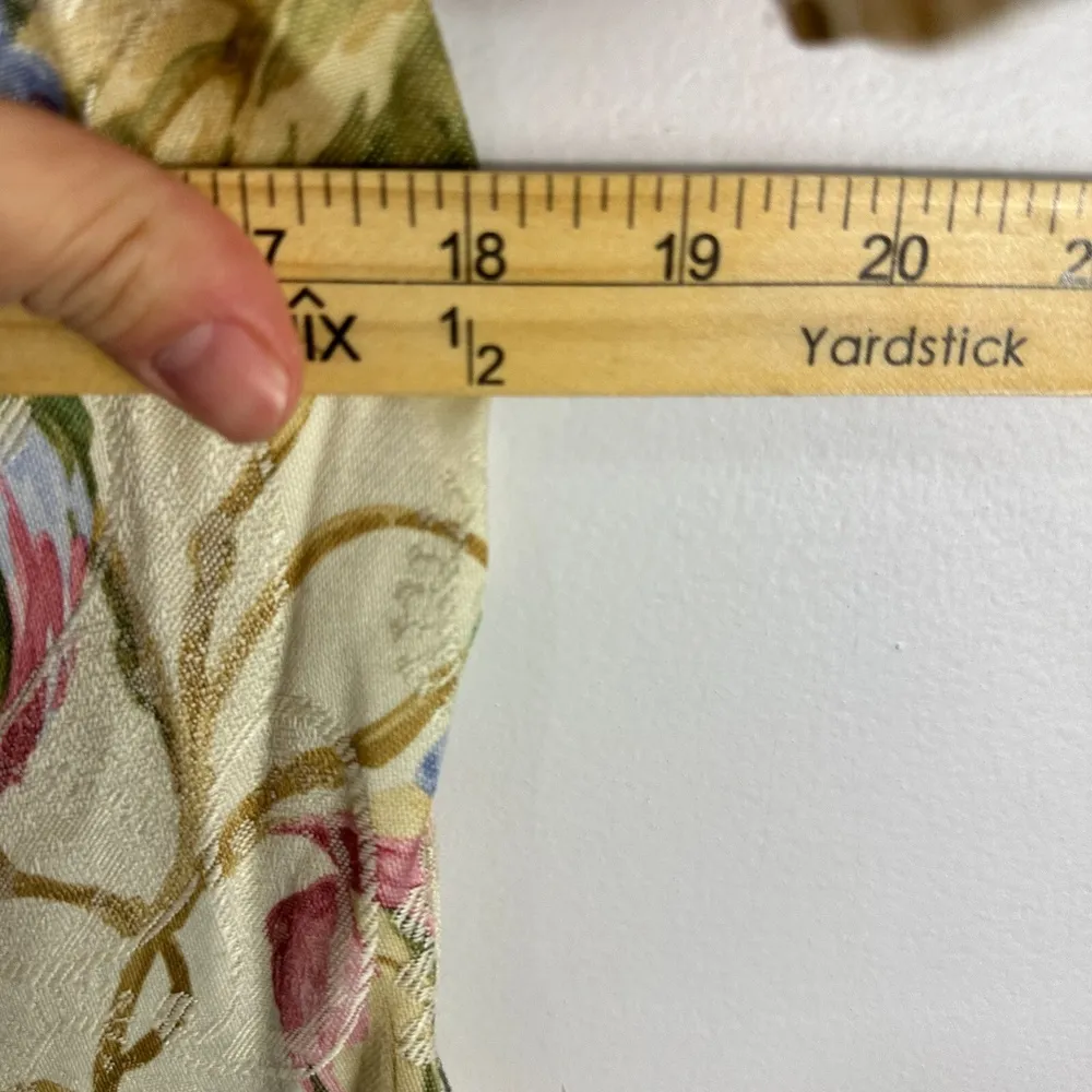 All That Jazz Dress 12P ‎ Floral Puff Sleeve Cottagecore Coquette Pearl Button - Image 6