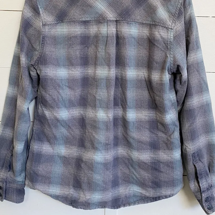 PrAna Charley Long-Sleeve Shirt Jacket Noir Blue‎ M - Image 9