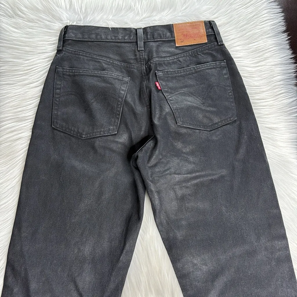 Levi’s Black Wax Coated Jeans - Image 9