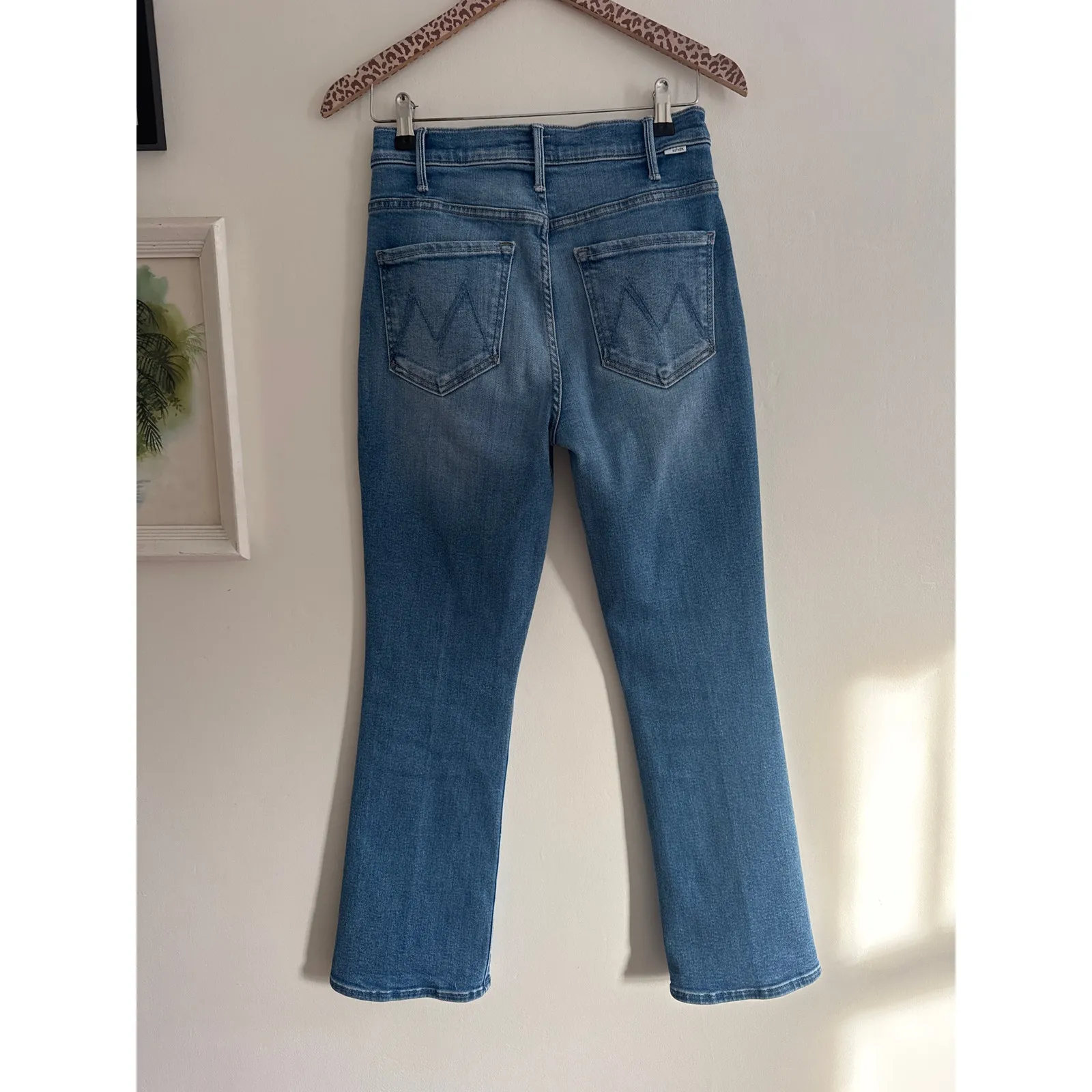 MOTHER The Hustler Mid Rise Ankle Jeans in Read Between The Lines Size 27 Blue - Image 6