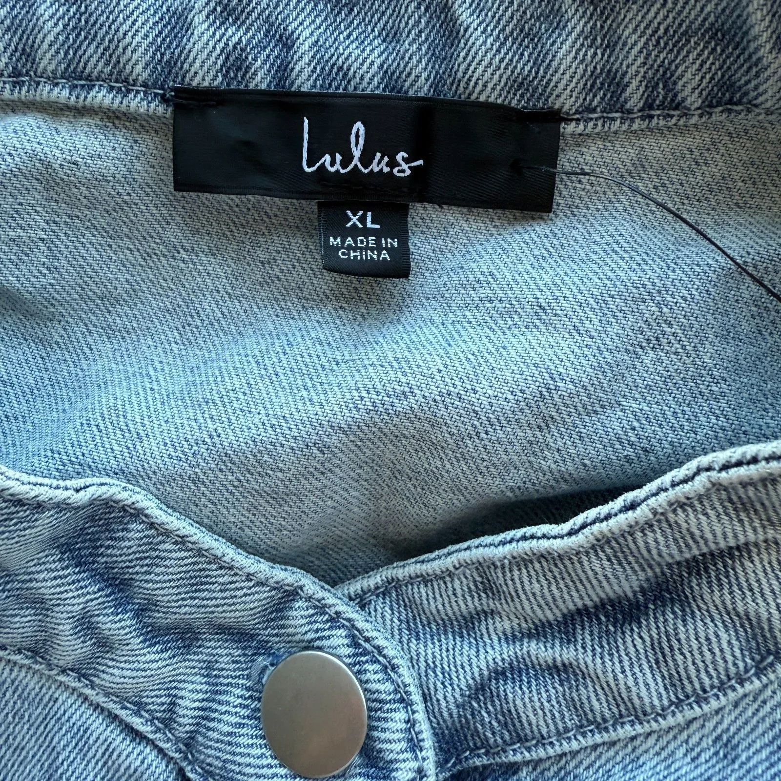 Lulus On this Sweet Day Light Wash Denim Button-Front Mini Dress - Image 10