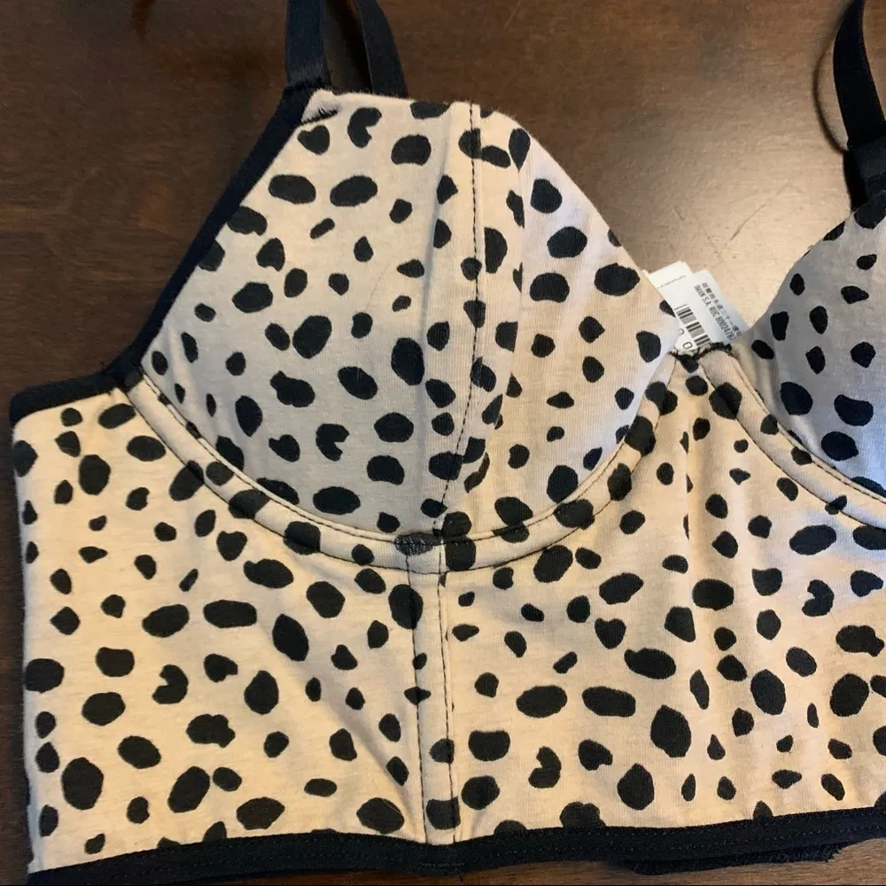 Forever 21 Cheetah Leopard Animal Print Longline Bra 34A - Image 3