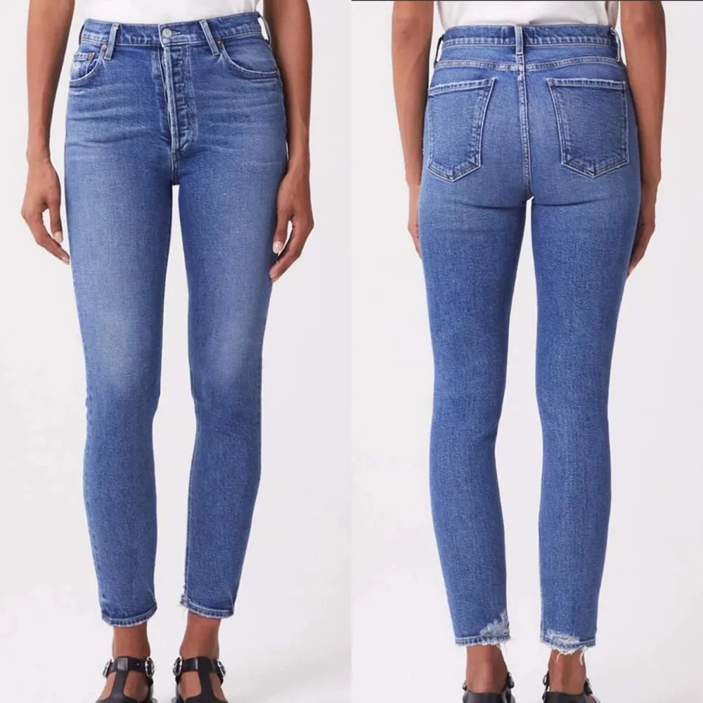 Agolde Nico High Rise Slim Fit Straight Leg Ankle Distressed | 25 - Image 53