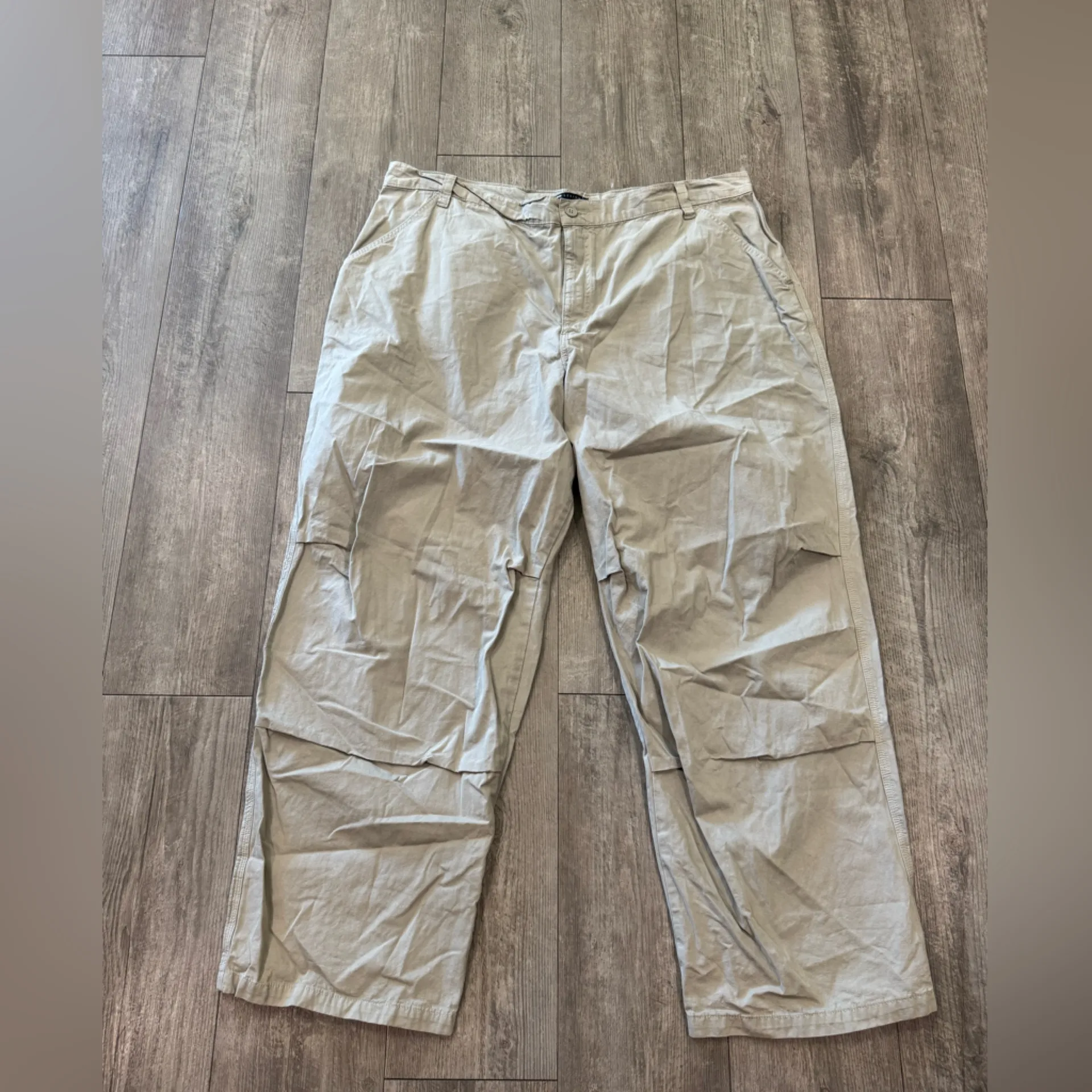 ASOS Curve Taupe Cargo Pants Tan Size 18 - Image 3