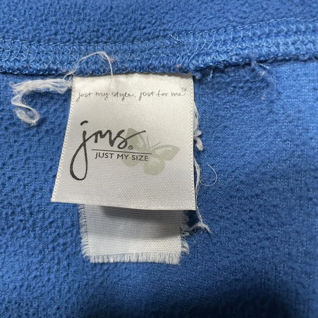 Just My Size Blue Fleece Pullover Sweat Shirt Plus Size 3X u - Image 8