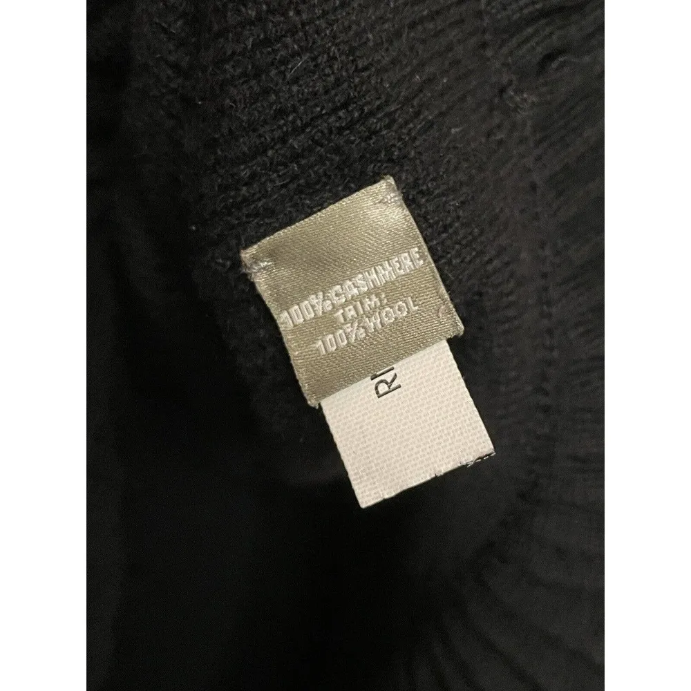 Neiman Marcus Women's Black Short Sleeve Cashmere Knit Mini Dress Size Small LBD - Image 6