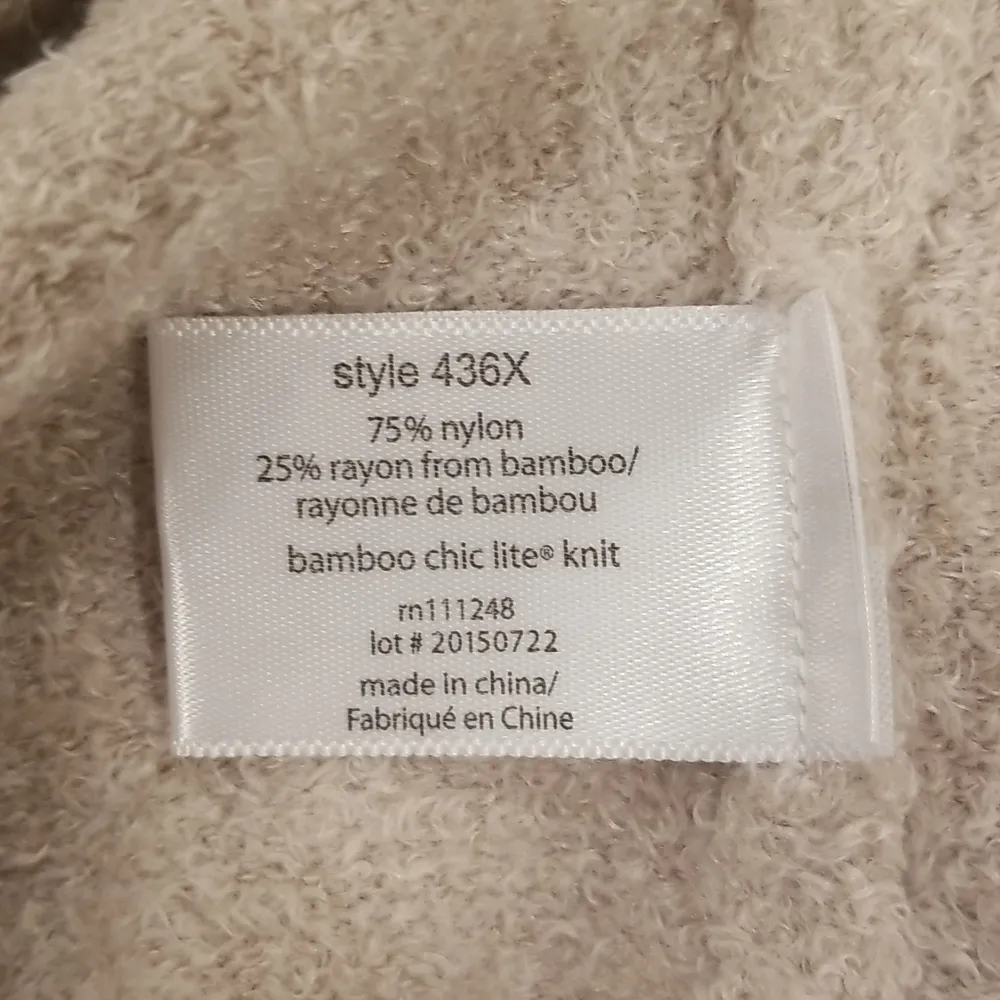 đź’•BAREFOOT DREAMSđź’• Bamboo Chic Lite Calypso Wrap Cardigan Stone 1X NWT - Image 13