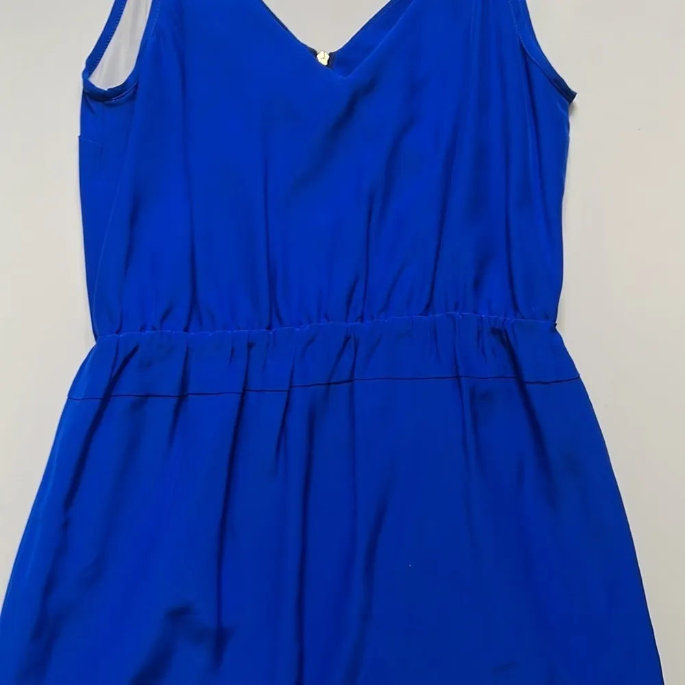 Amanda Uprichard Silk Wrap skirt Mini Dress Cute loyal Blue Dress Small - Image 4
