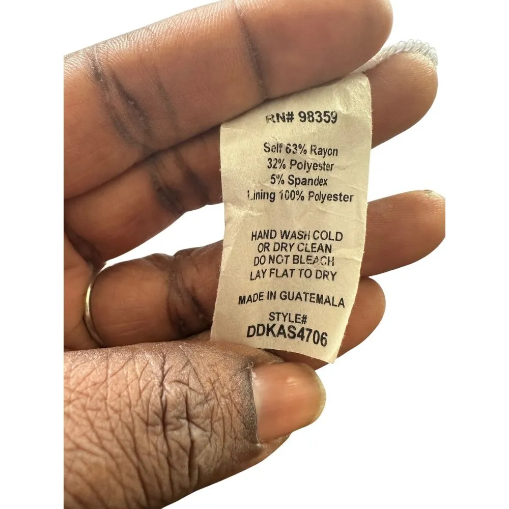 Vintage Womens off-the-shoulder mini dress Striped tiered ruffled sleeves Sz S - Image 5