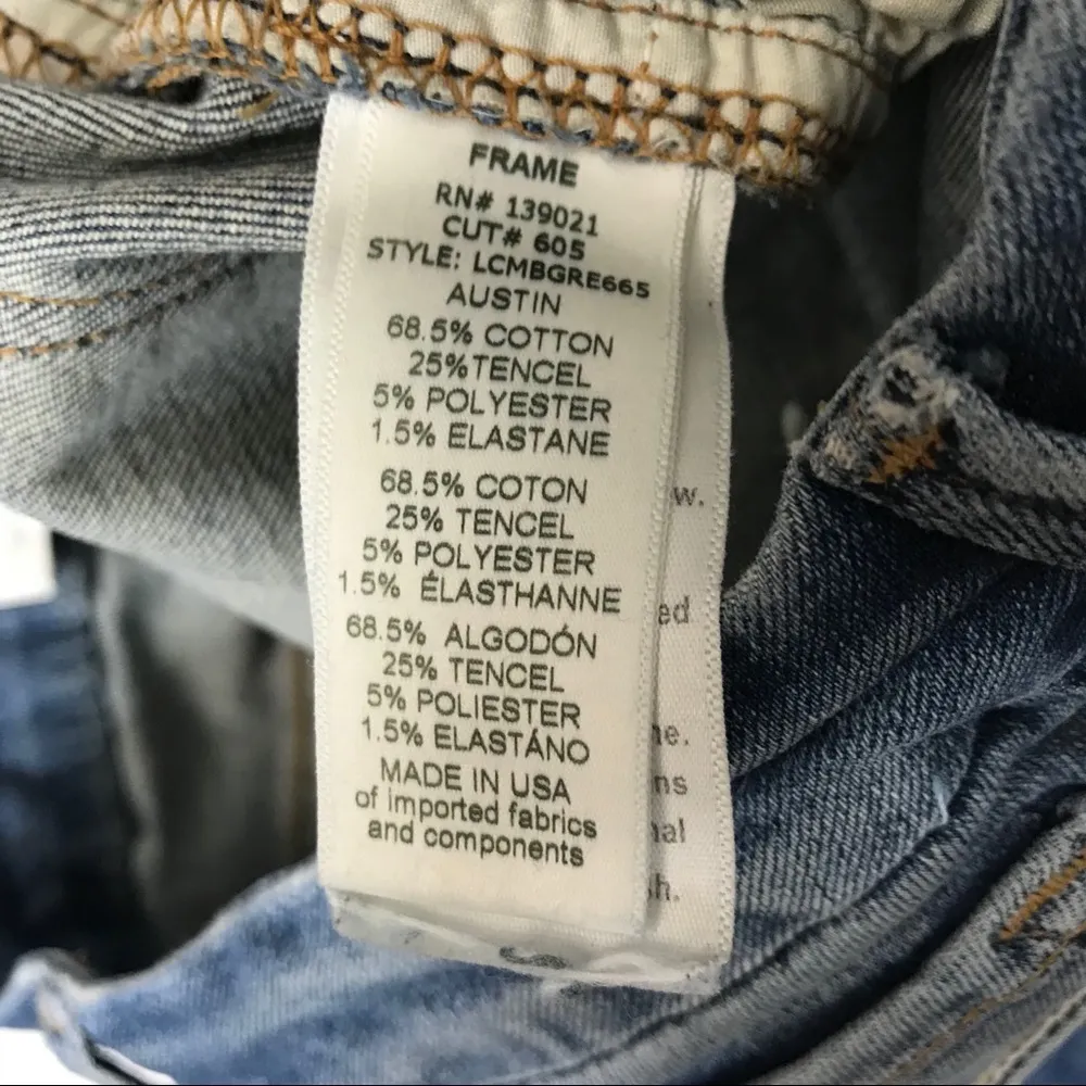 🌻Frame Denim Le Crop Mini Boot Medium Wash Jean 26 - Image 7