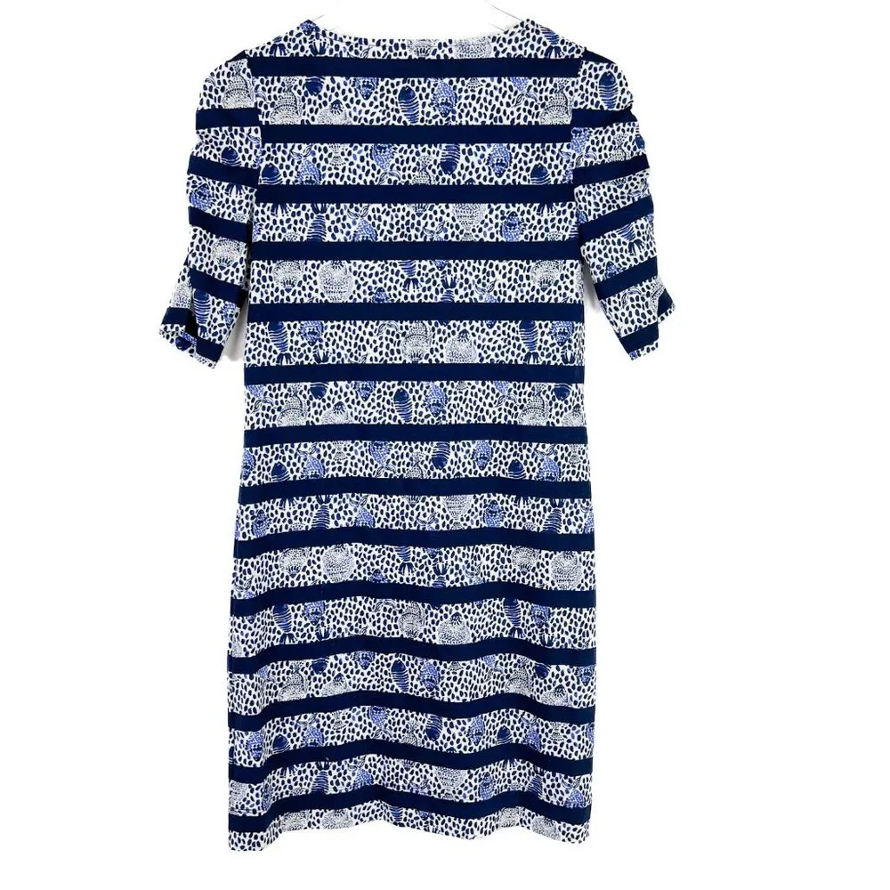 Lajolla Dress In High Tide Navy Heart And Sole Stripe Size XXS N1 - Image 7