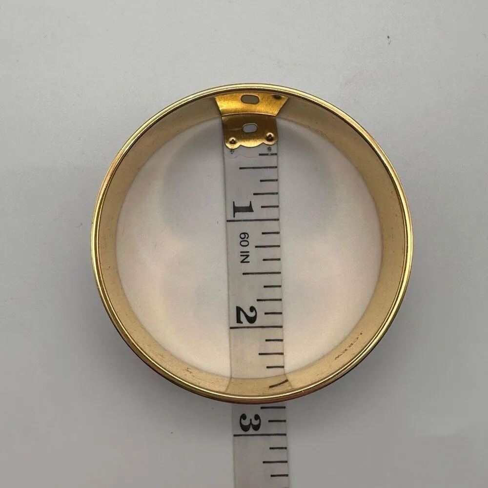 J.Crew Braided Pattern Gray Mauve Purple Gold‎ tone bangle bracelet Gold - Image 6