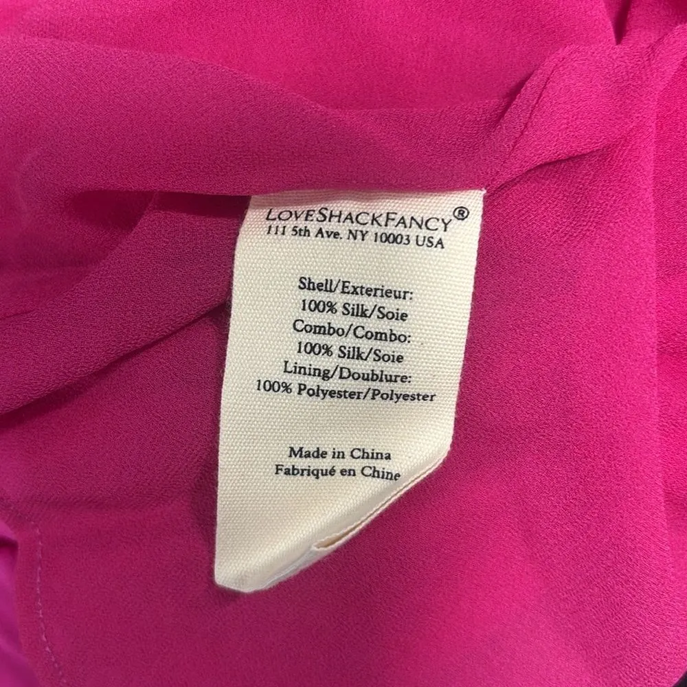 LoveShackFancy Rialto Silk Ruffle Maxi Dress - Image 4