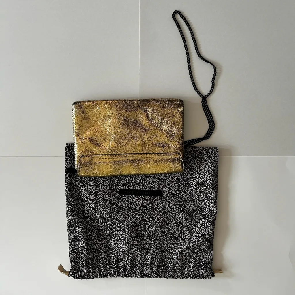 Loeffler Randall gold crossbody evening bag - Image 4