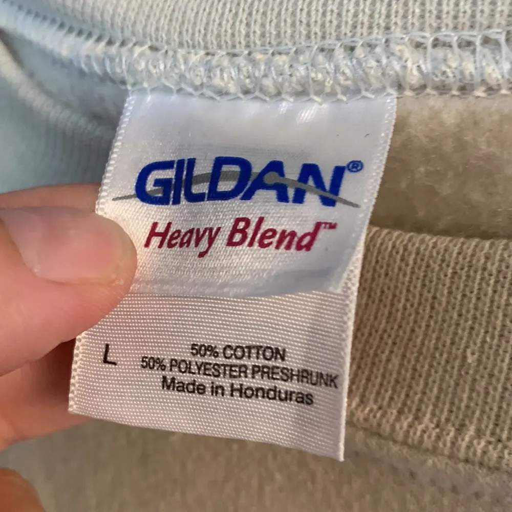 Gildan Tan Grizzly Bear Print Sweatshirt Size L - Image 3