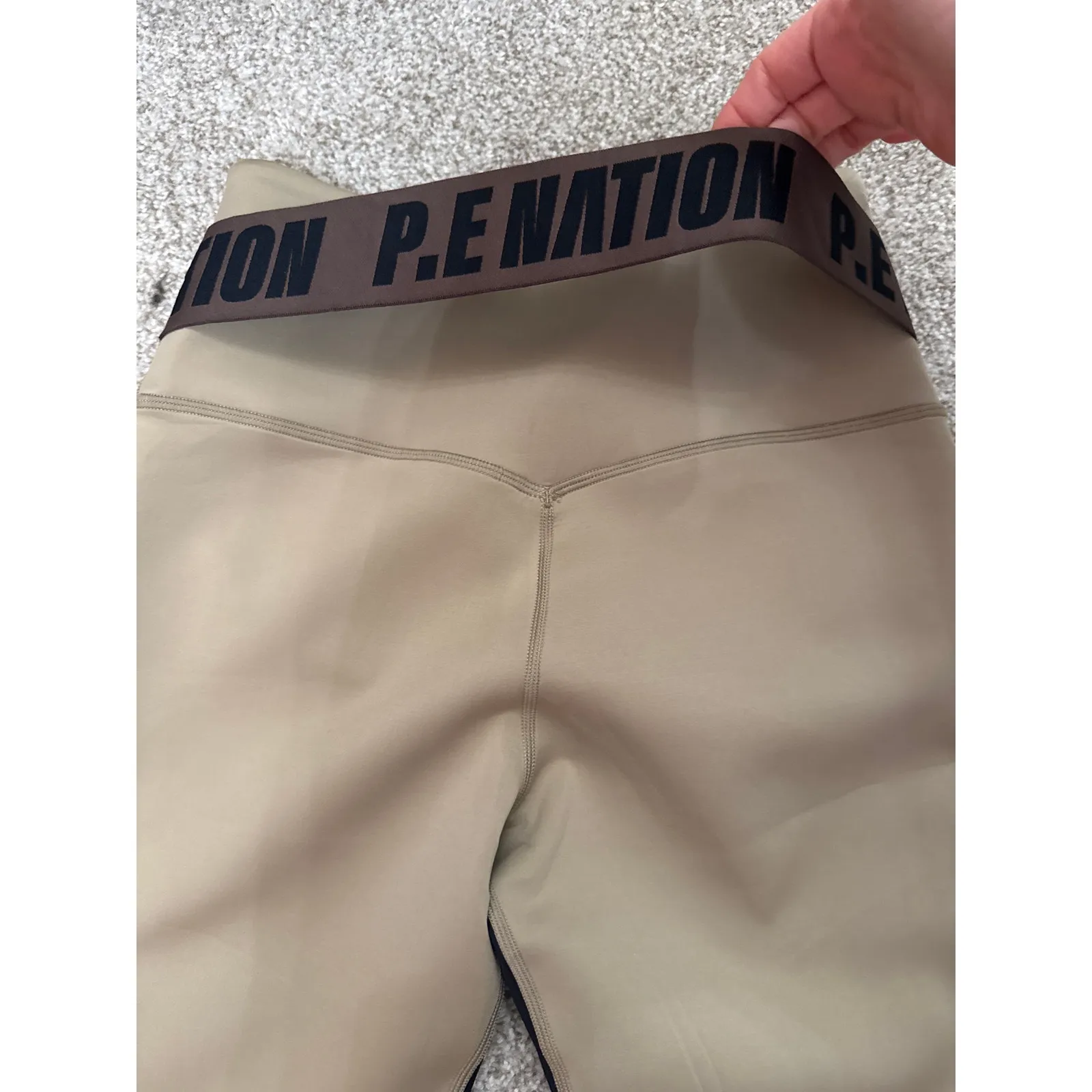 Peloton High Rise P.E. Nation Matte Finish Coastline Legging in Kelp, S - Image 9