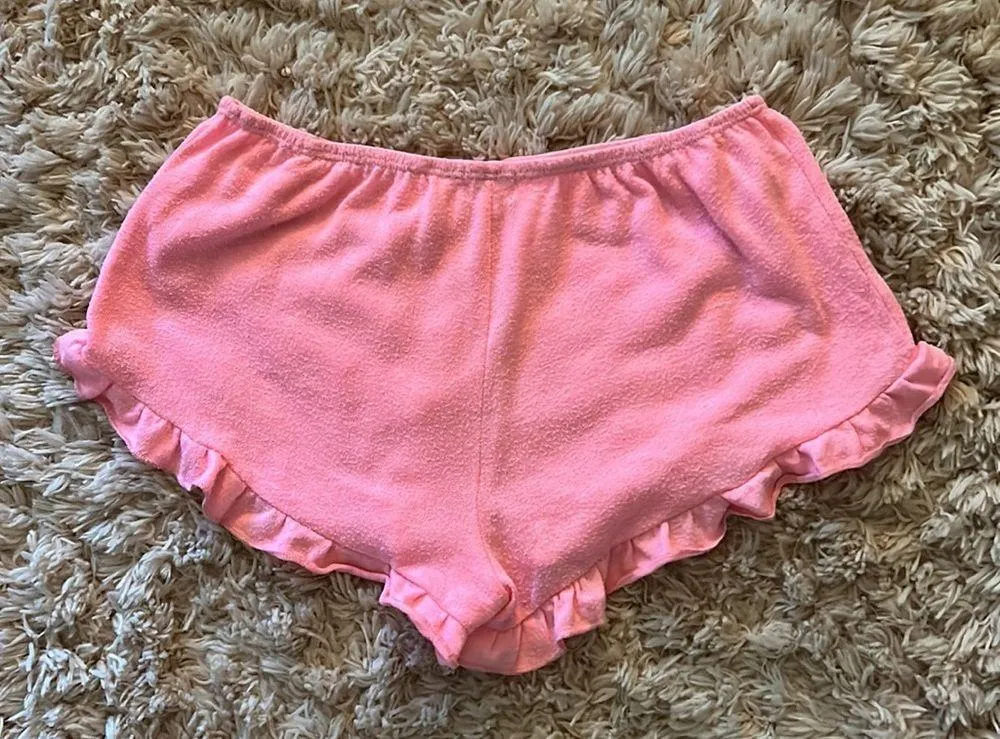 Hot Pink Ruffle Sleep Shorts - Image 2