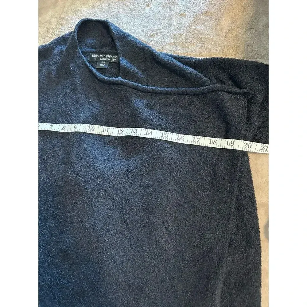 Barefoot Dreams Bamboo Chic Lite Size Small Medium S/M Cardigan Black Warm Soft - Image 6