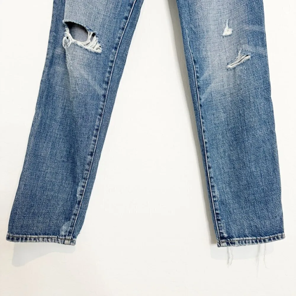 Pistola Denim Presley High Rise Distressed 90s Jeans City of Angels Blue Size 26 - Image 4