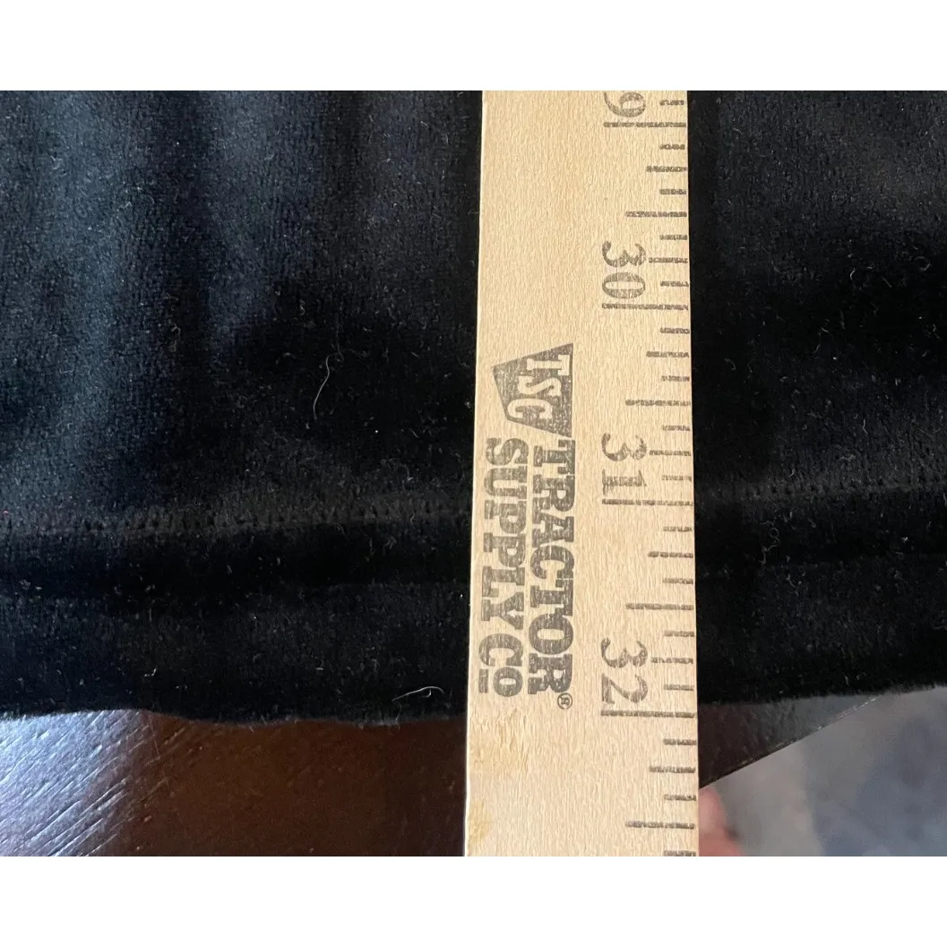 Vintage Coconut Bay Womens 2X Black Velour Velvet Christmas Tunic‎ Top Holiday Size XXL - Image 6