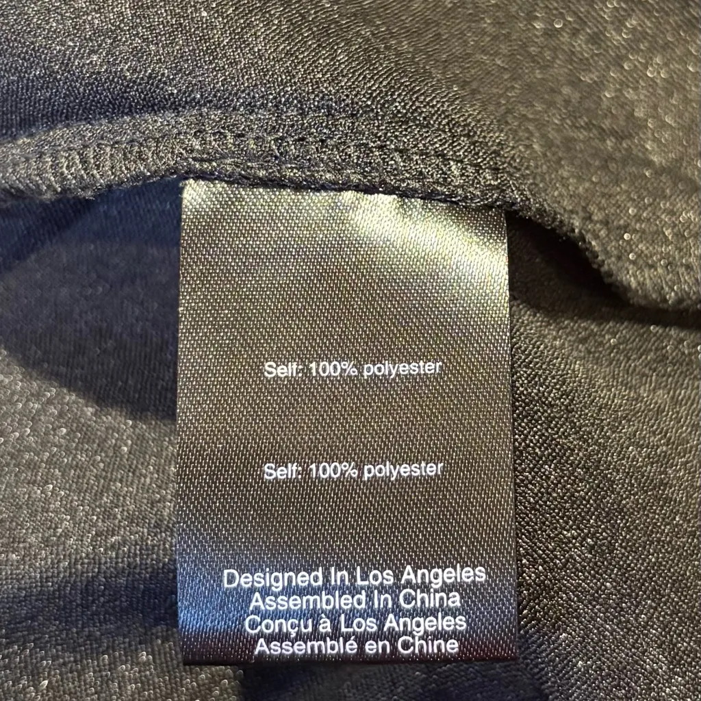 For Love & Lemons Prince Lace-Up Satin Mini Dress Black Puff Sleeve~Small 🧡 - Image 10