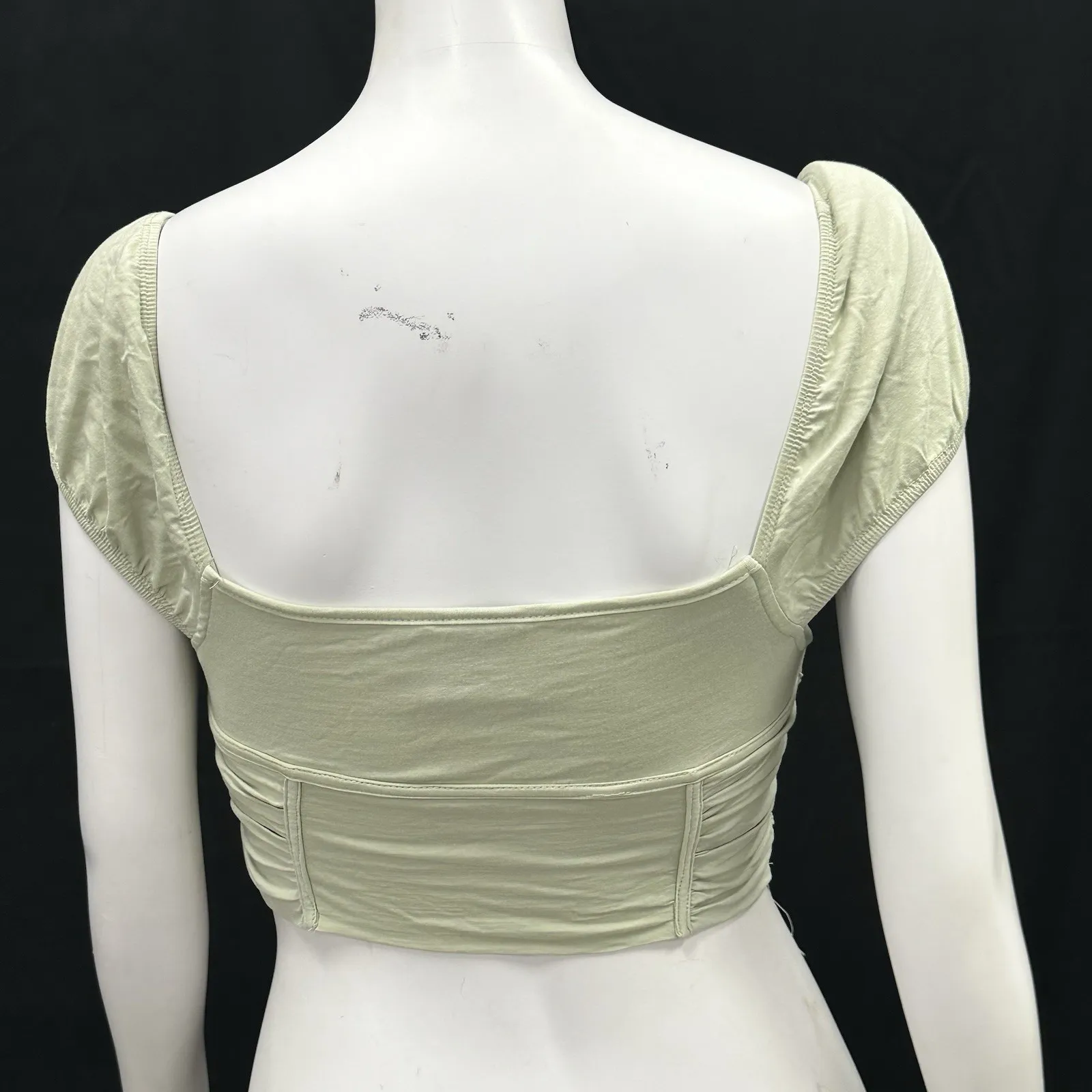 Princess Polly Karla Crop top, size 4,‎ sage green Corset Summer - Image 5