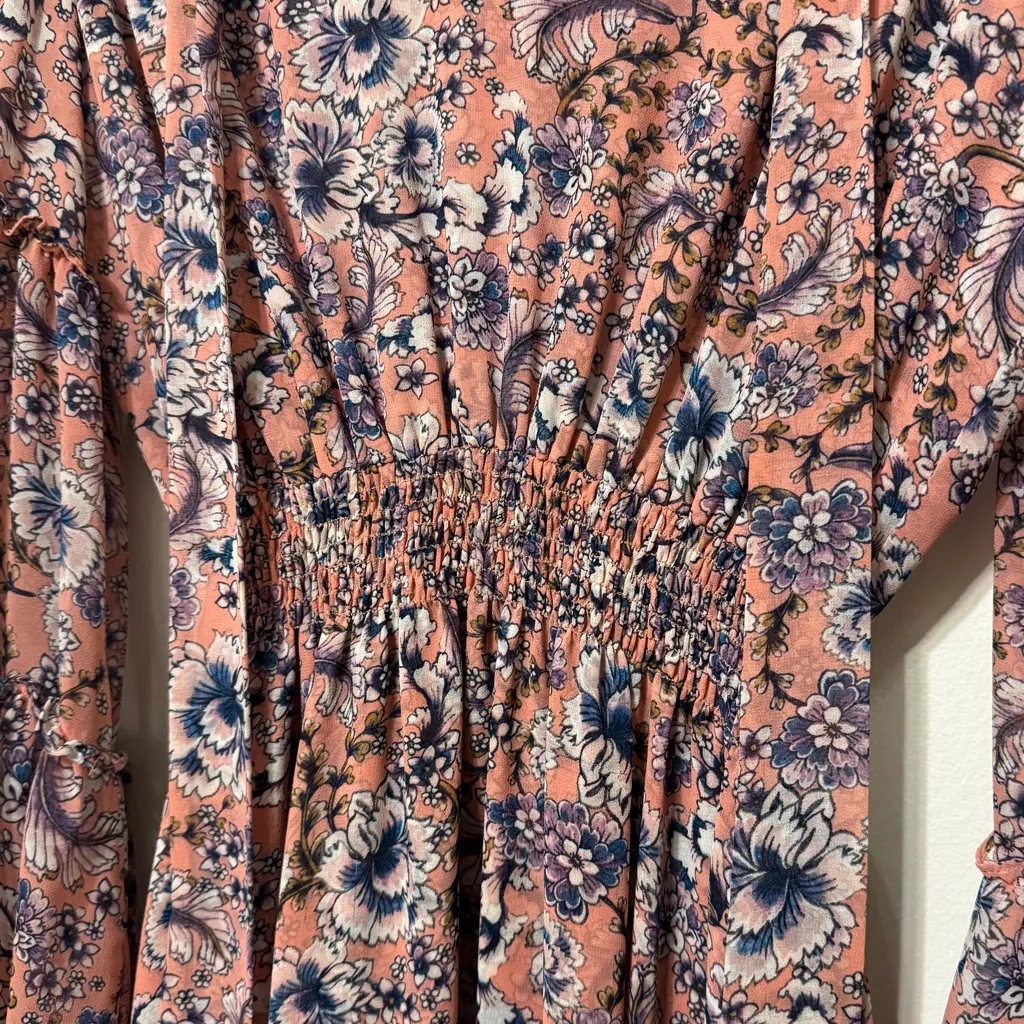 MISA LOS ANGELES Celeste Dress Floral Petals Of Lille Size Medium Flowy Midi - Image 10