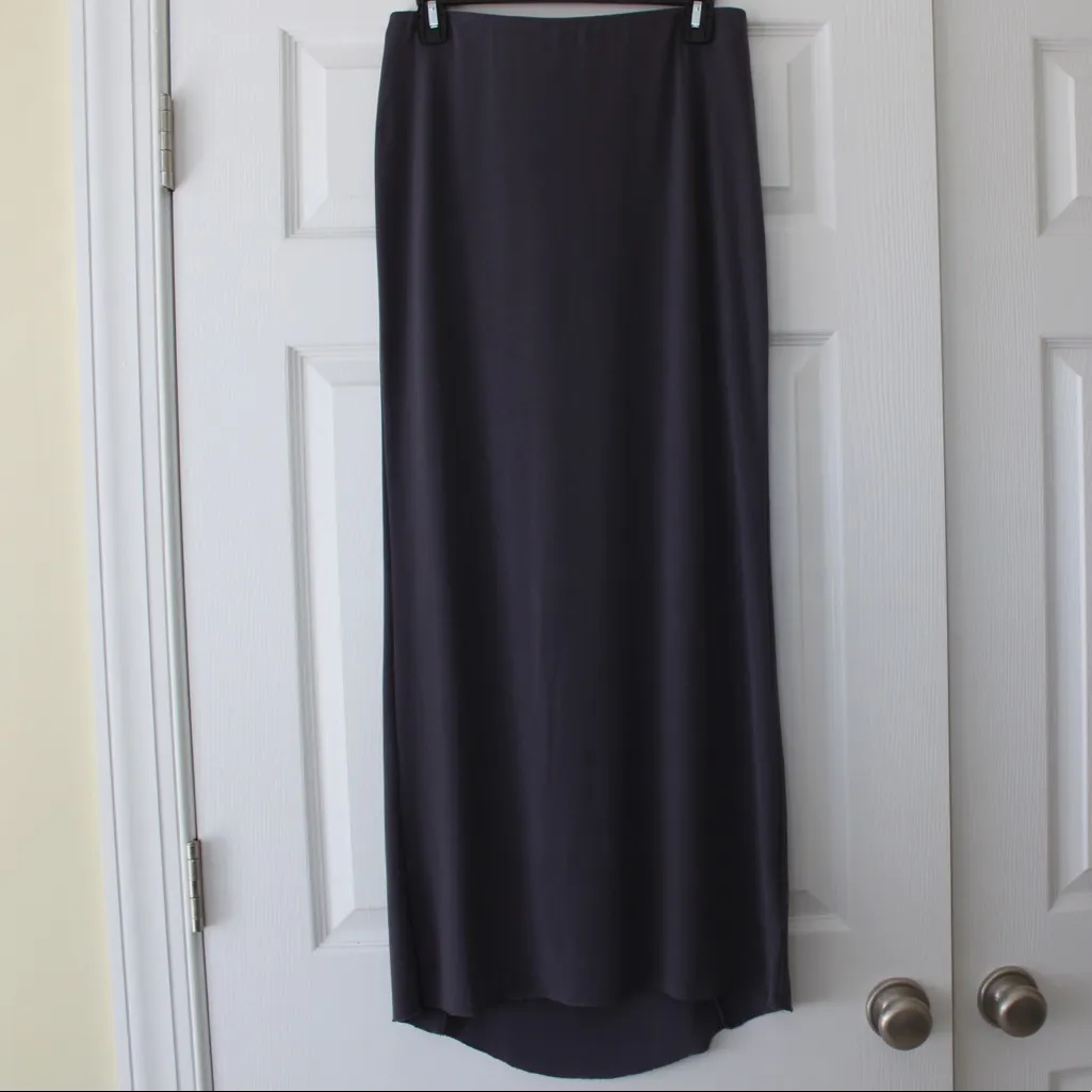 Vera Wang | Gray Peplum Maxi Skirt - Image 5