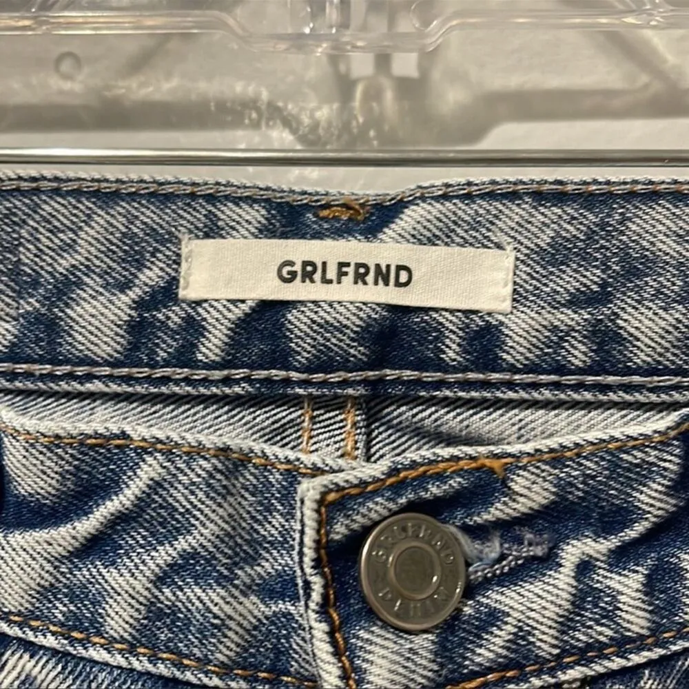 GRLFRND x Revolve Helena High Waist ButtonFly Distressed  Jeans Sz 25 - Image 4