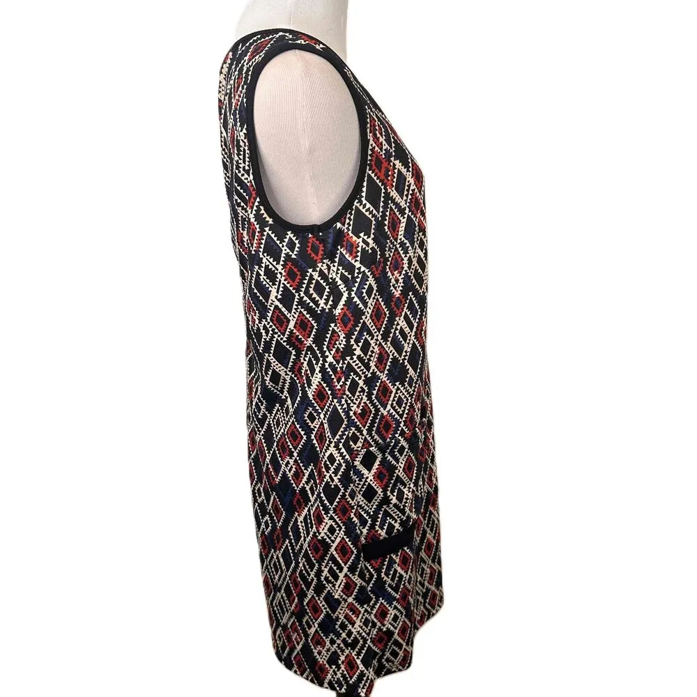 Aryeh Anthropologie Multicolor Sleeveless Geometric Shift Dress Size Small - Image 6