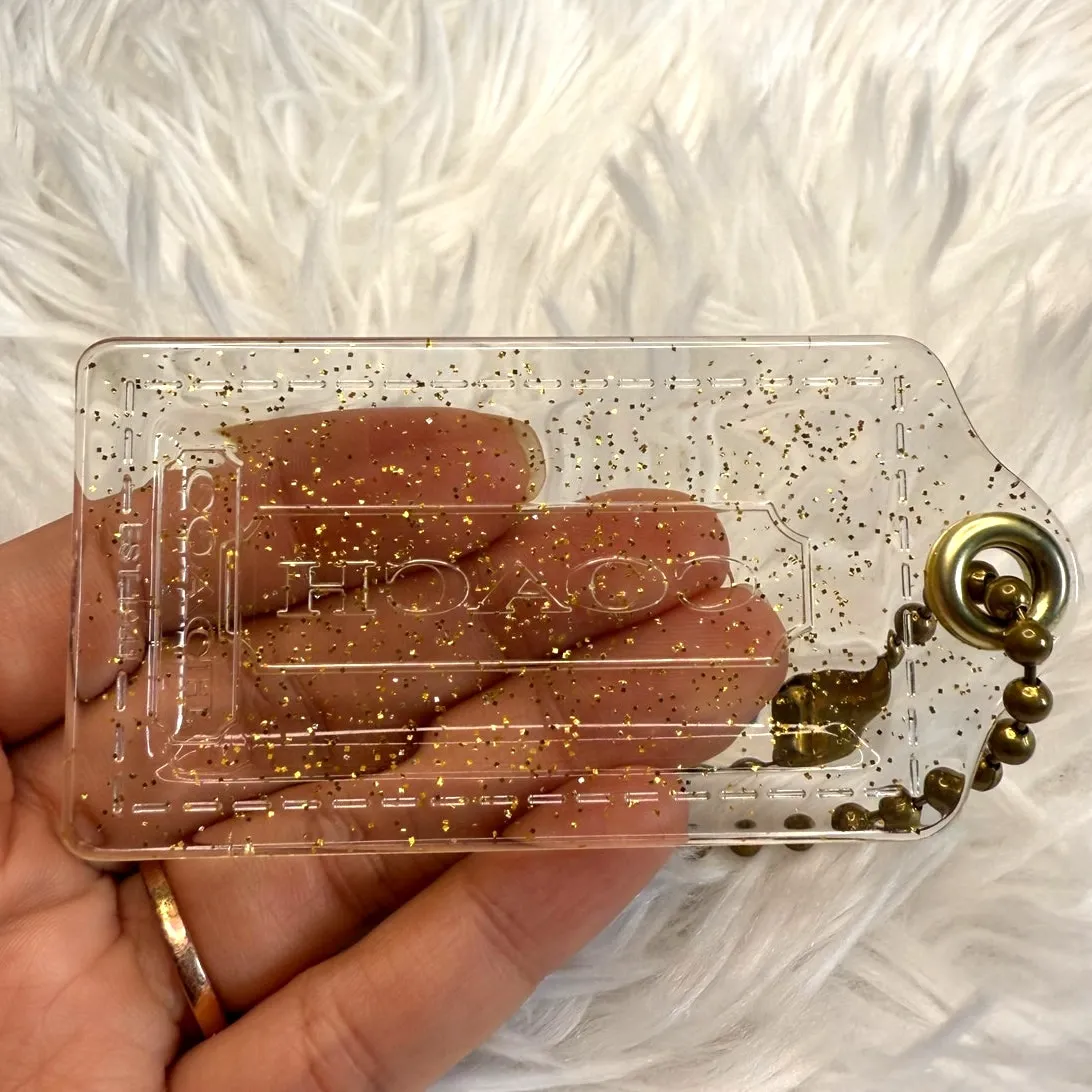 3" COACH Poppy Fob Bag Charm Hang tag Hangtag - Image 3