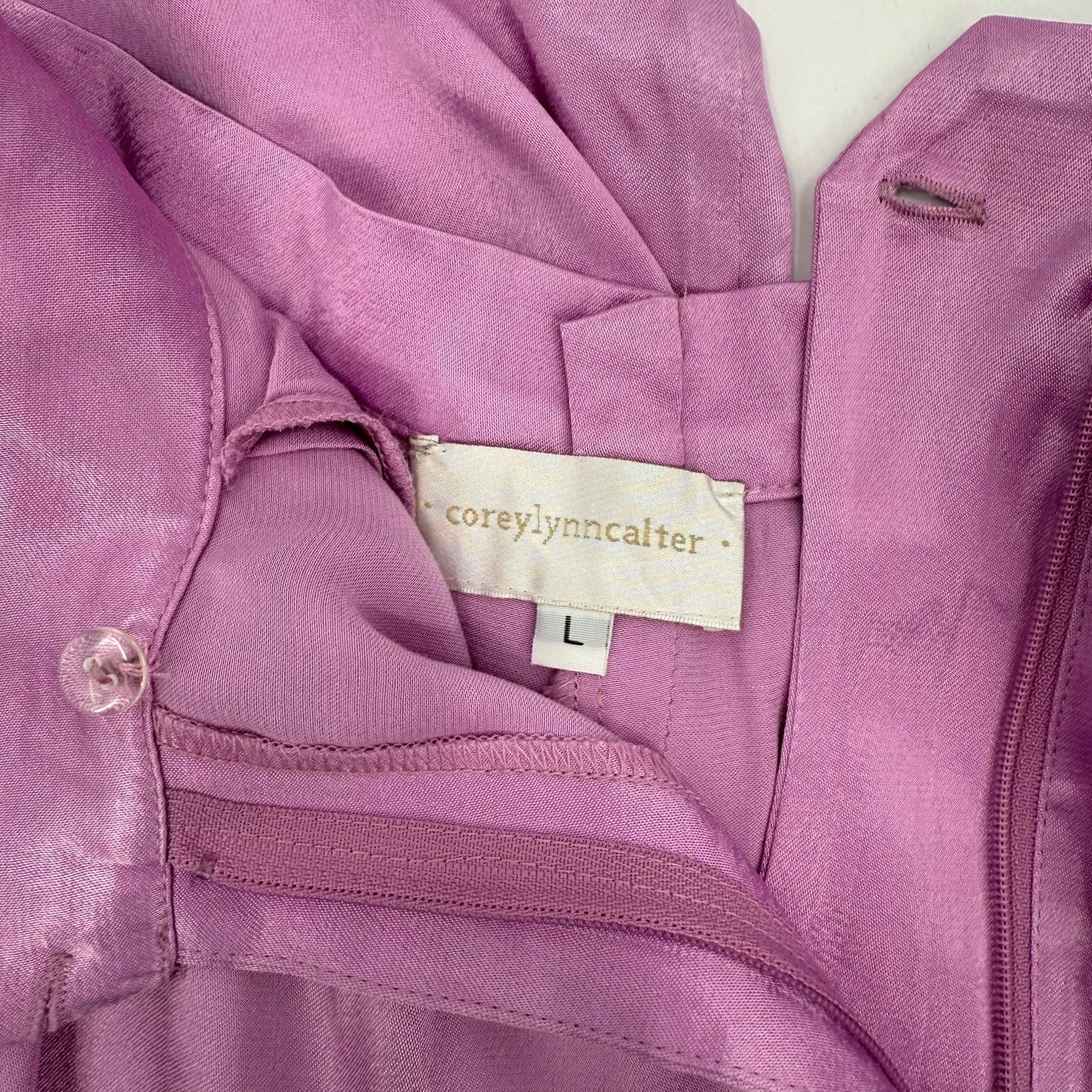 Corey Lynn Calter Pants Size Large Anthropologie Petra Trousers Wide Leg Lilac Purple - Image 6