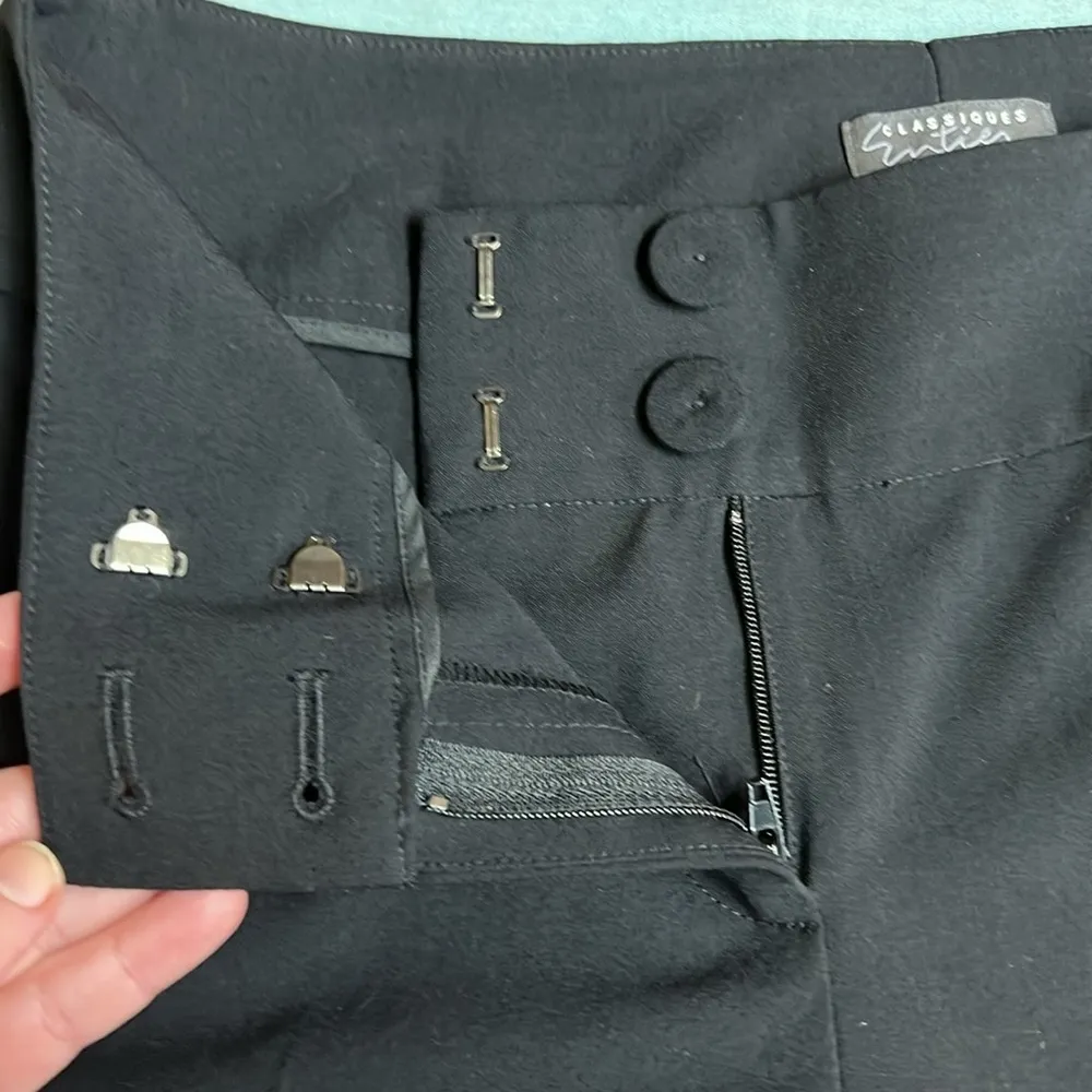 Classiques Entier Cropped Dress Pant with Button Detail Cuffs - Image 7