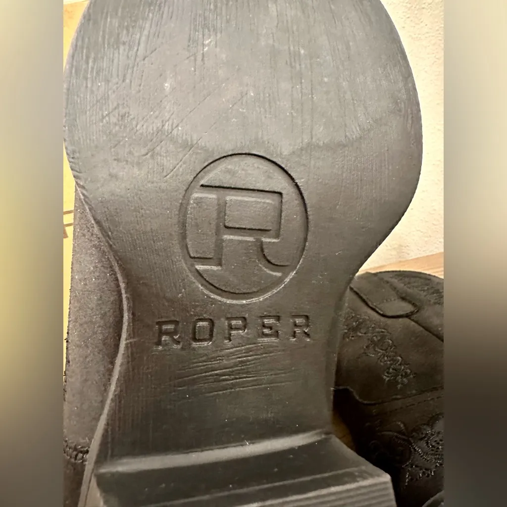 EUC Women’s Roper Boots Black Size 7 - Image 8