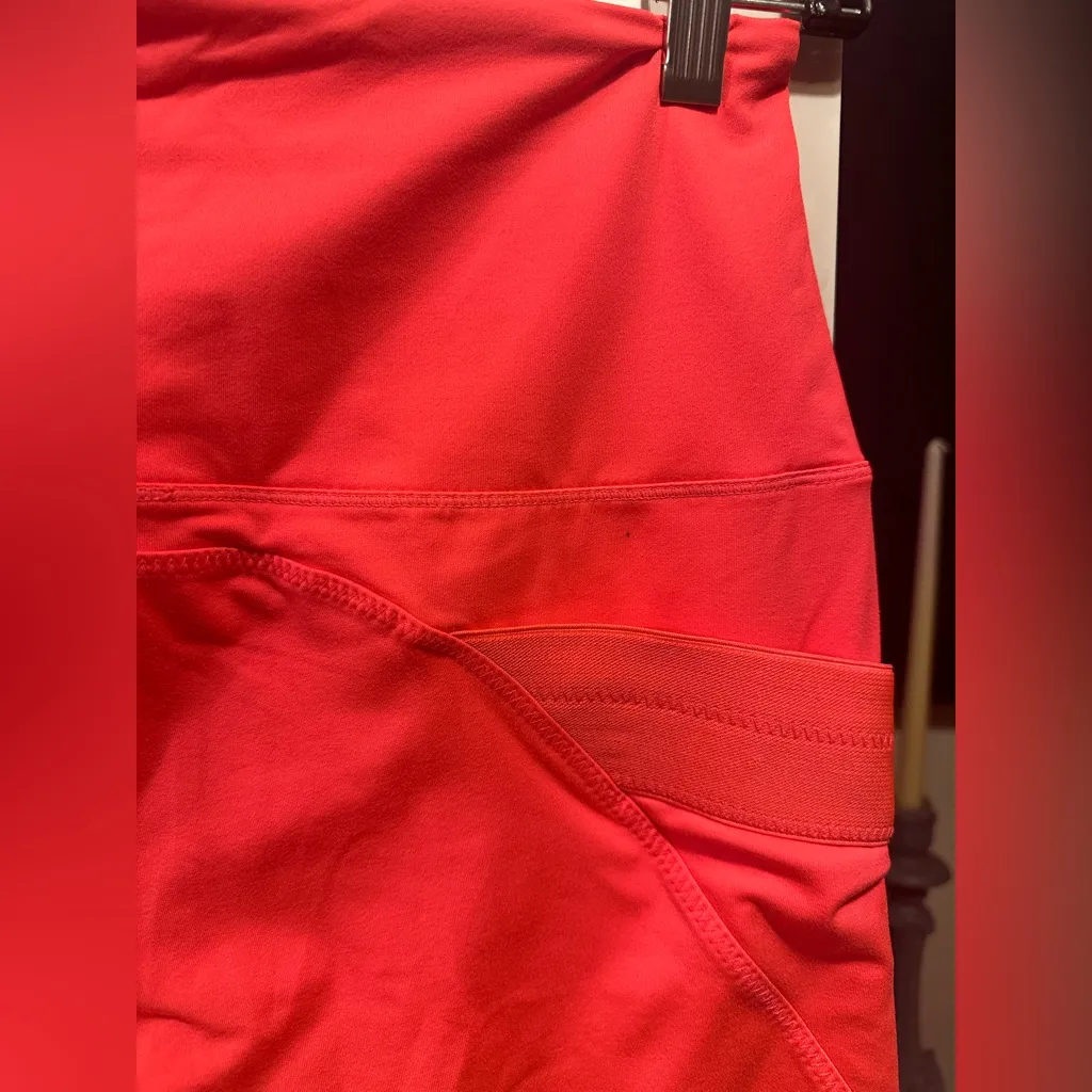 NWOT Free PeopleMovement End Game Performance Crop Legging In Neon Coral Size M - Image 10