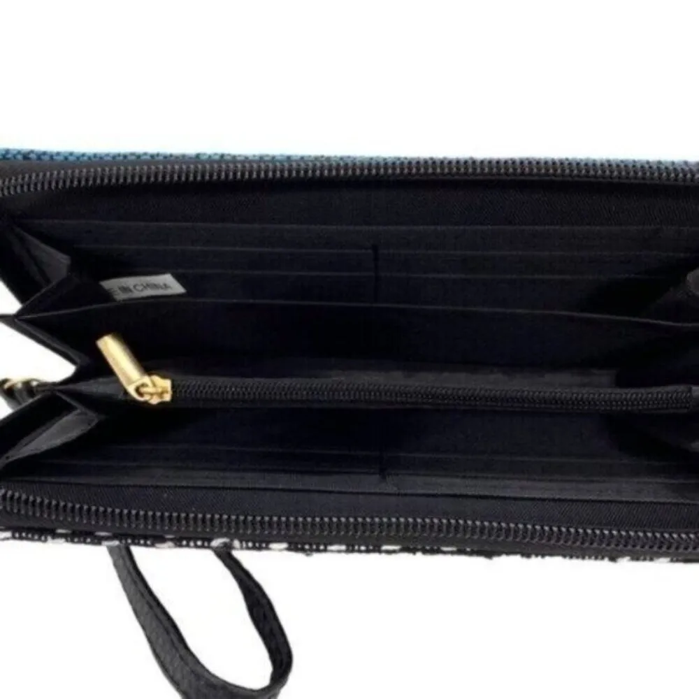 Western Aztec Southwestern Woven Wallet Wristlet Purple - Image 8