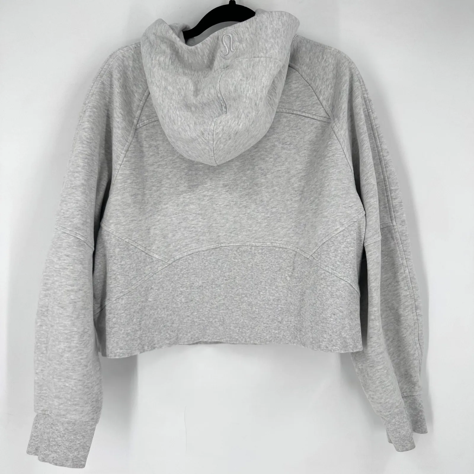 Lululemon Scuba Oversized Half Zip Hoodie Sweatshirt Heather Grey Size XL XXL - Image 3