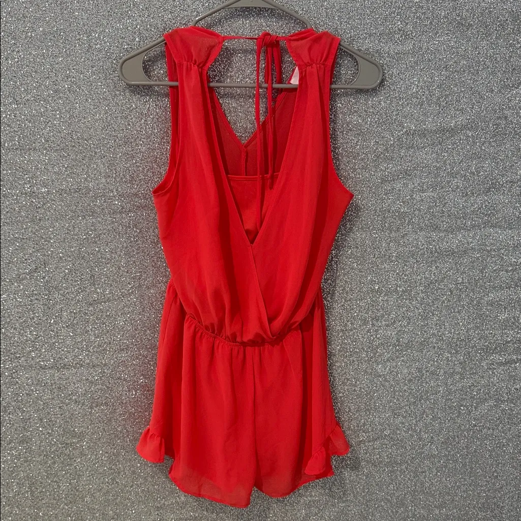 Astr Scarlet Sleeveless Romper - Image 8