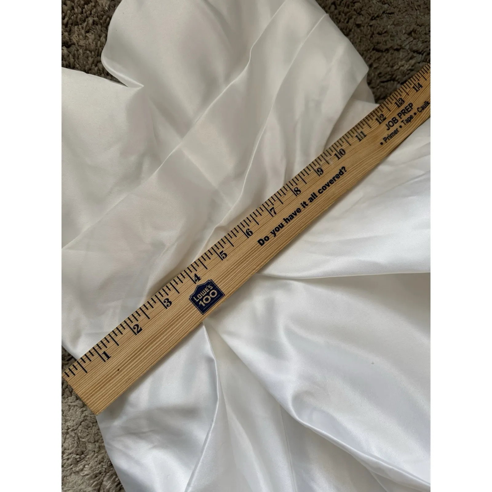 Lulus Lifetime of Love Gown White Satin Strapless A Line Wedding Dress Size 6 - Image 15