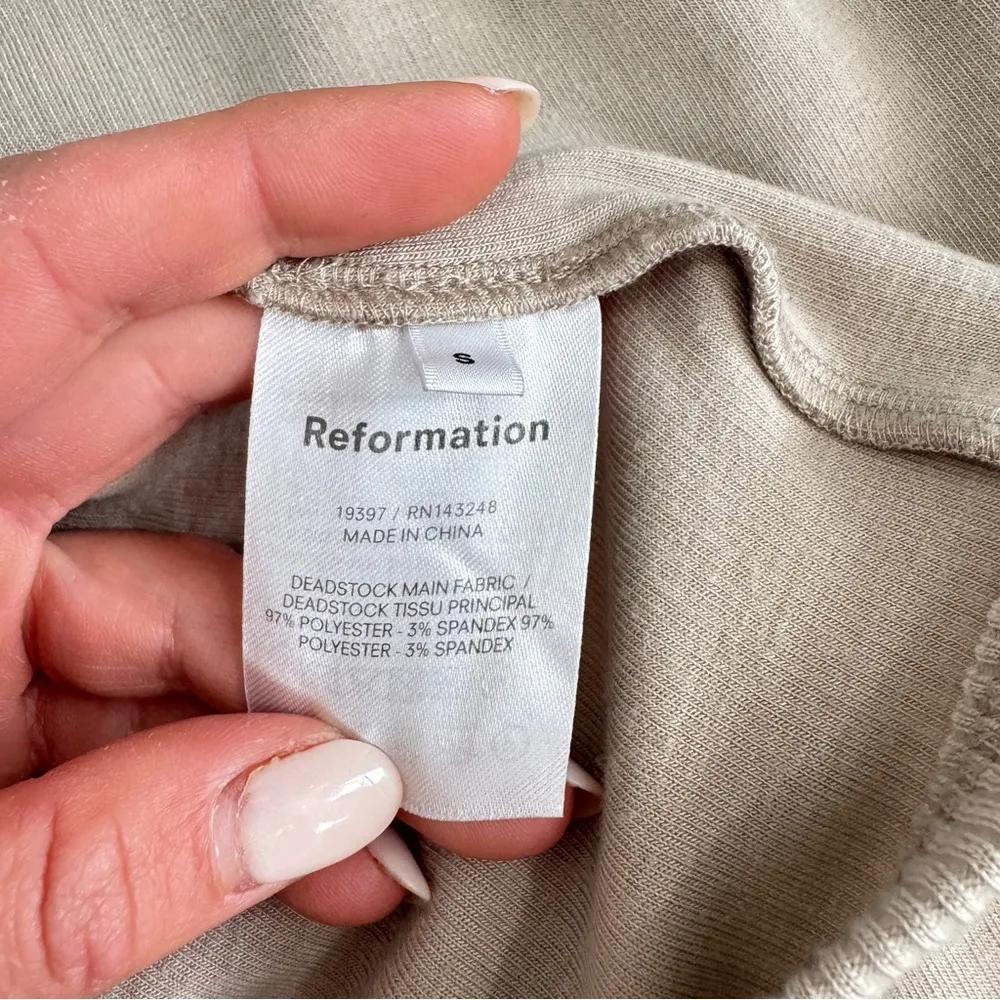 Reformation One Shoulder Crop Top Midi Skirt Set - Image 14